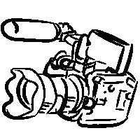 Large Black Camera Transparent PNG