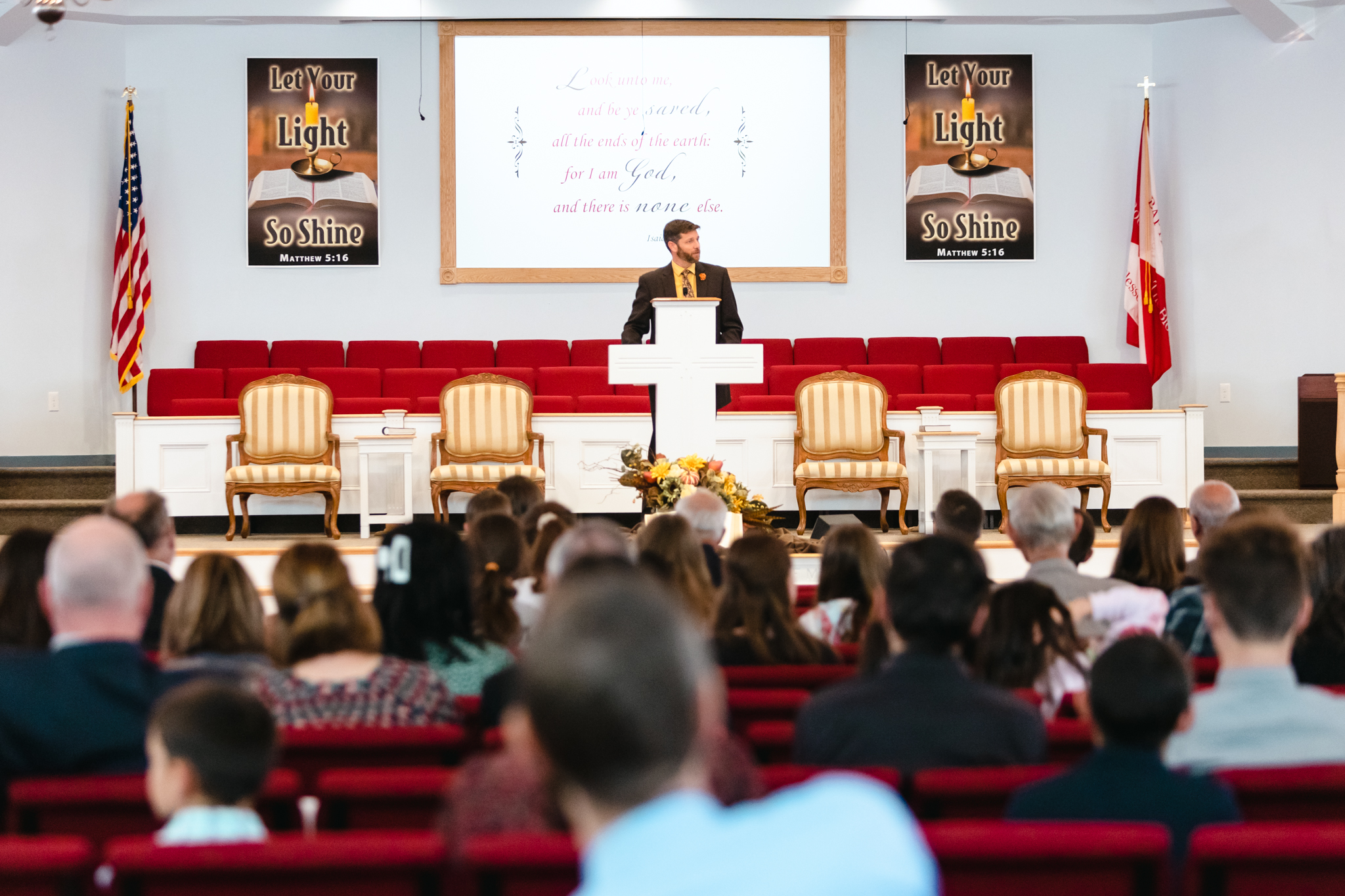 Home pastor in pulpit