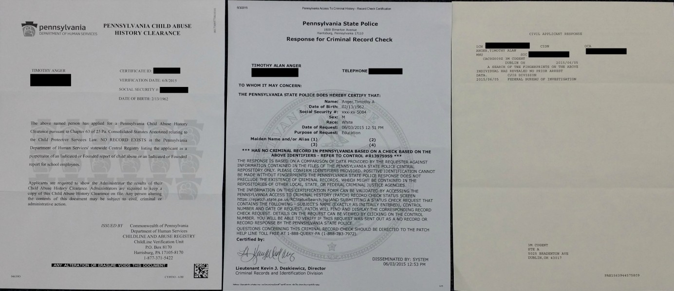 Child Abuse Clearances Lehigh Valley Baptist Church