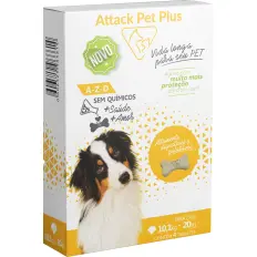 Vitamina para cachorro - Attack Pet Plus 10,1 A 20 Kg - 1 Caixa com 4 Tabletes