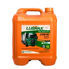 Óleo Lubrax Top Turbo Pro 15W40 CK-4 - Balde 20L