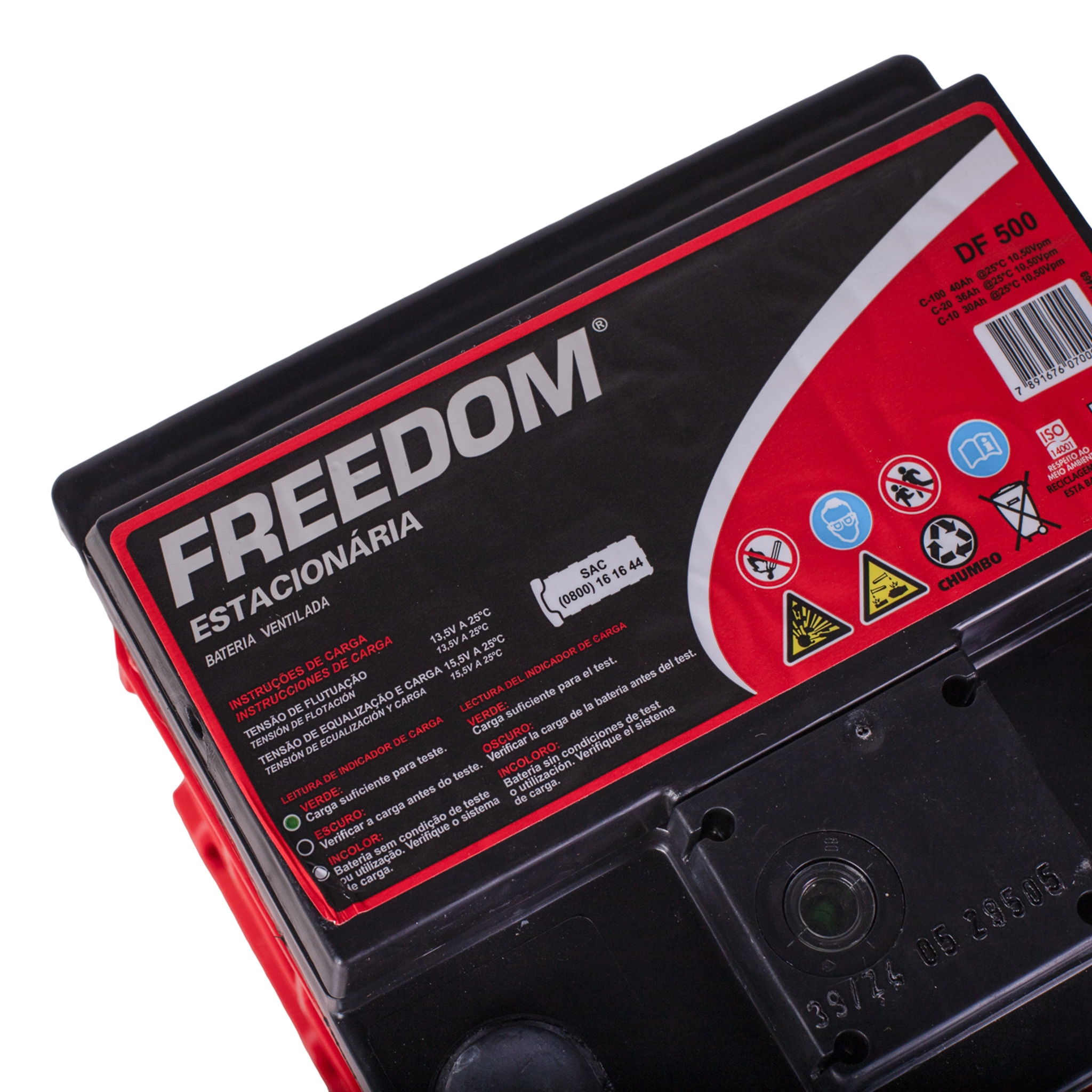 Bateria Estacionária Freedom DF500 12V 36Ah
