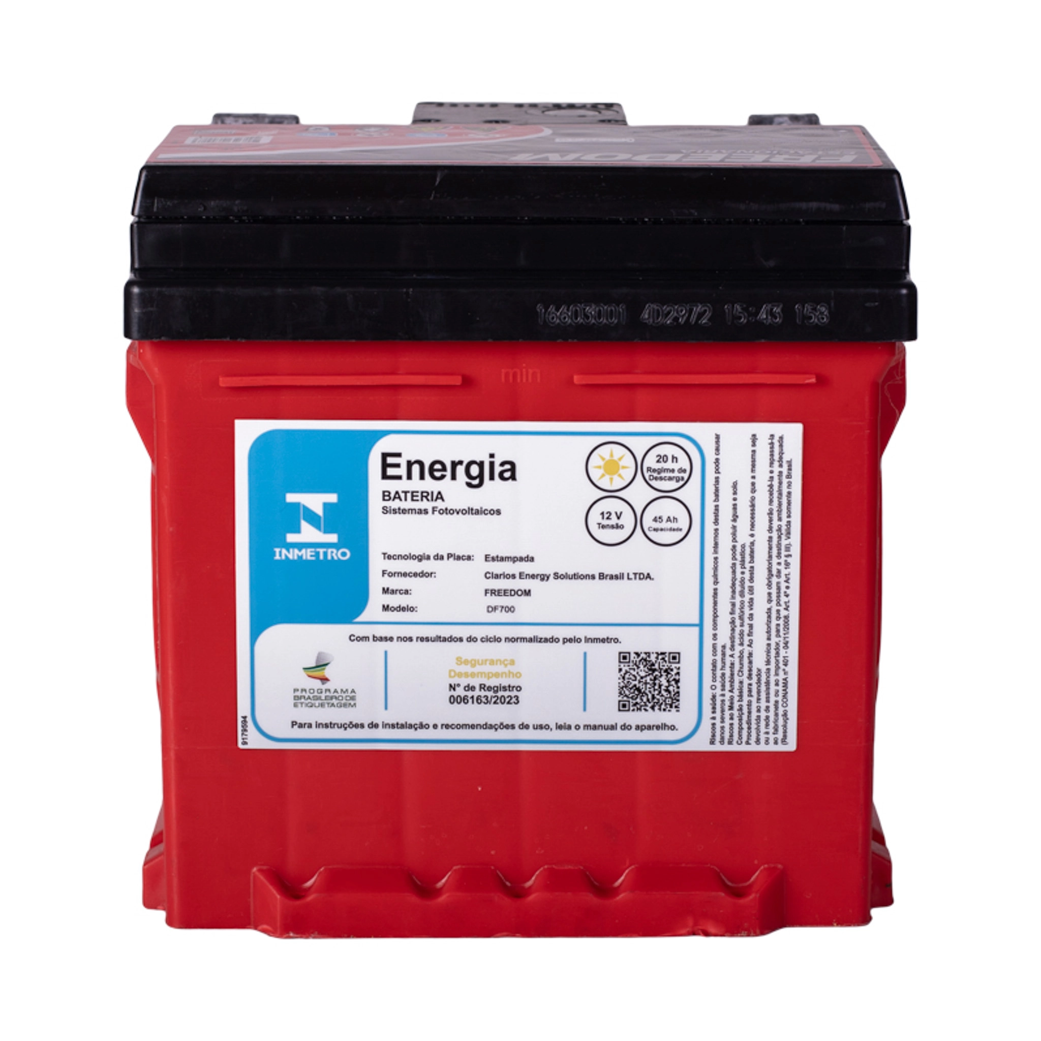 Bateria Estacionária Freedom DF700 12V 45Ah