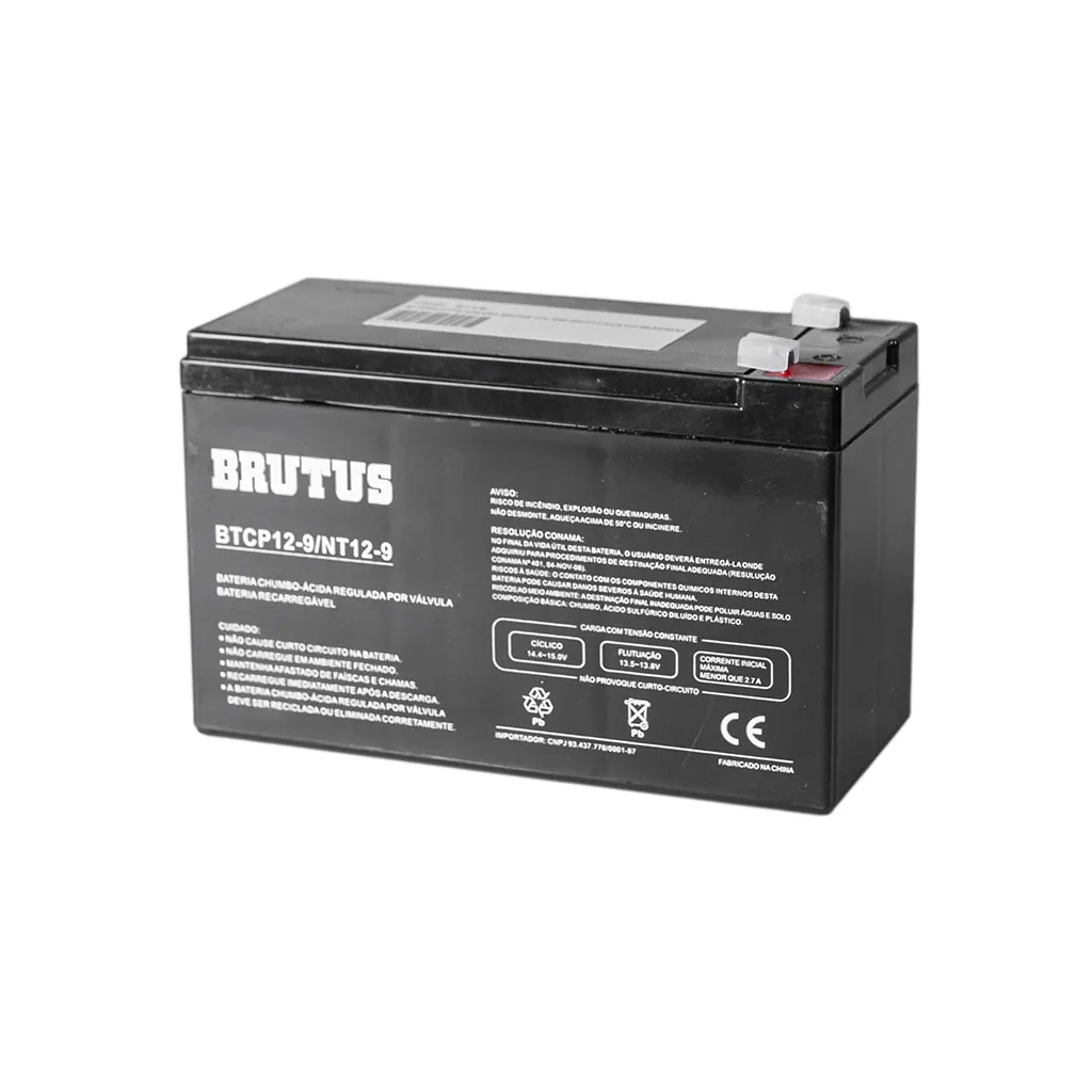 Bateria Estacionária VRLA Ciclo Profundo Brutus BTCP12-9 12V 9Ah