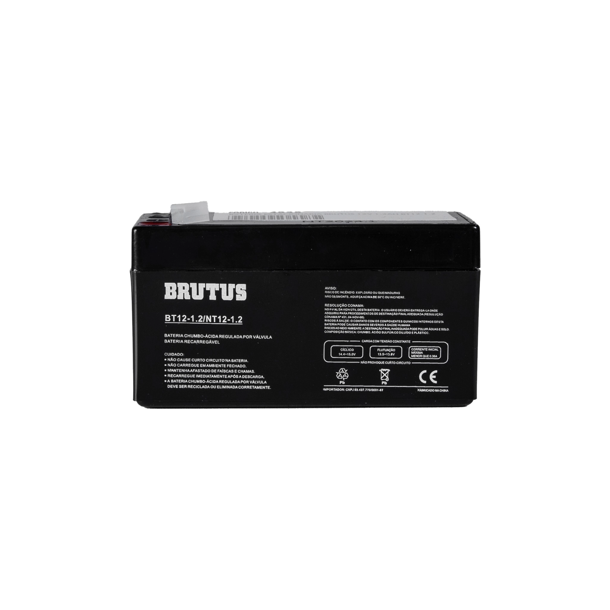Bateria Estacionária VRLA Brutus BT12-1.2 12V 1,2Ah 