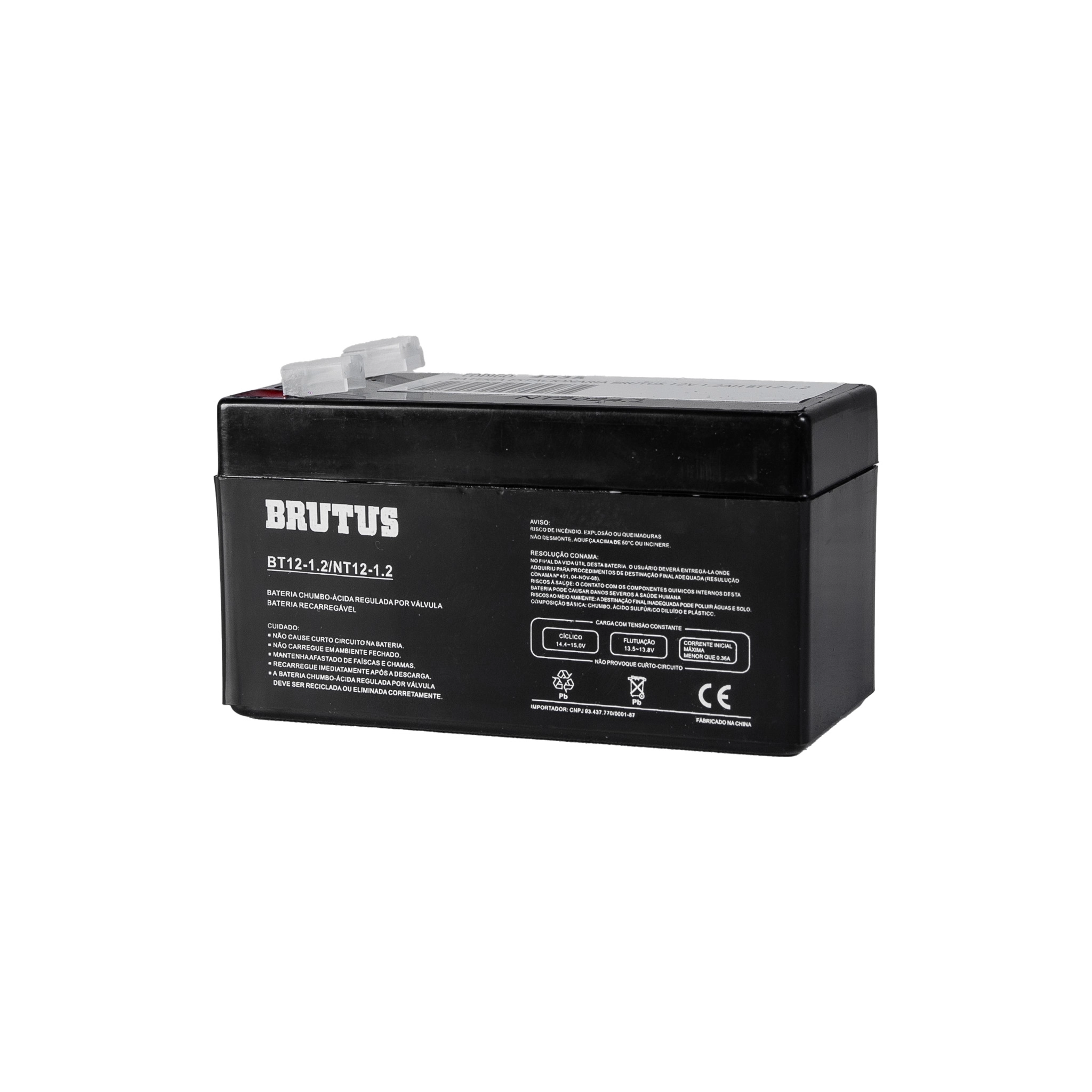 Bateria Estacionária VRLA Brutus BT12-1.2 12V 1,2Ah 