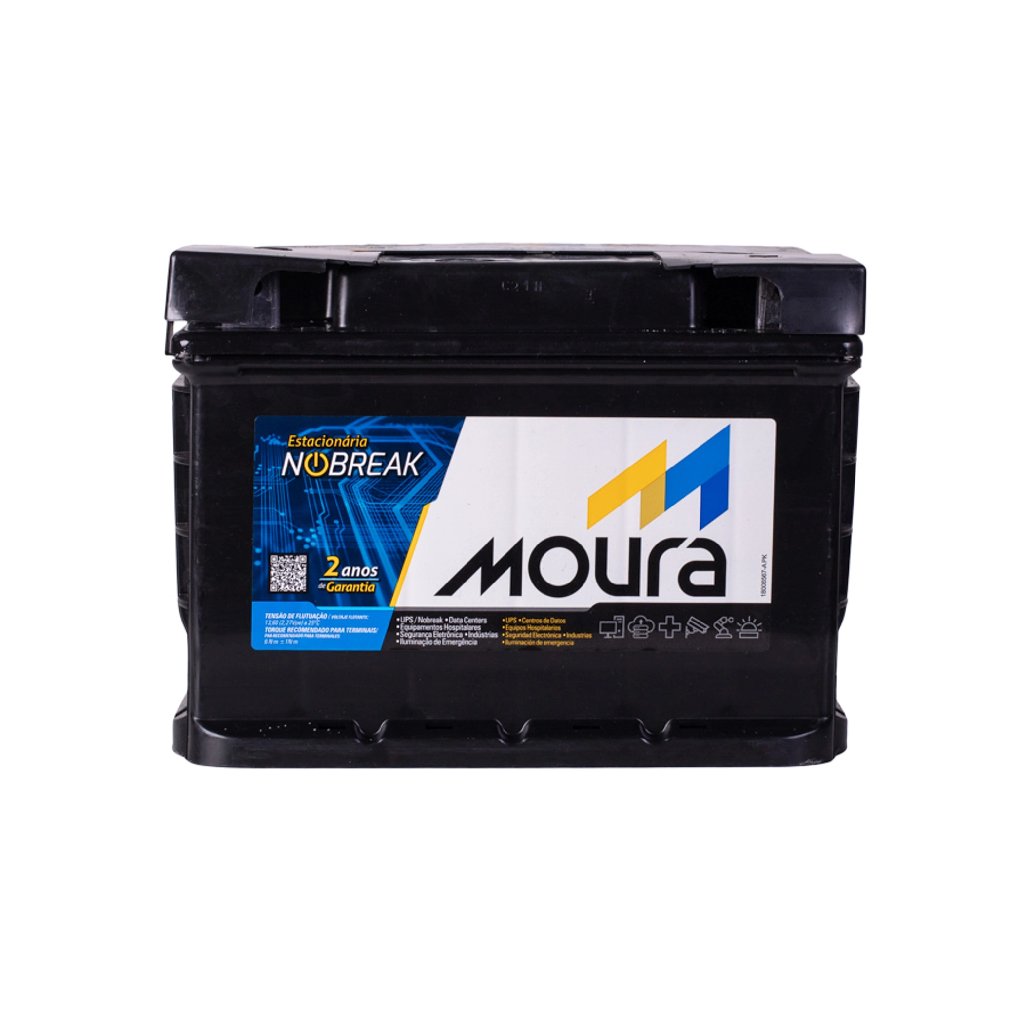 Bateria Estacionária Moura 12MN1000 12V 60Ah