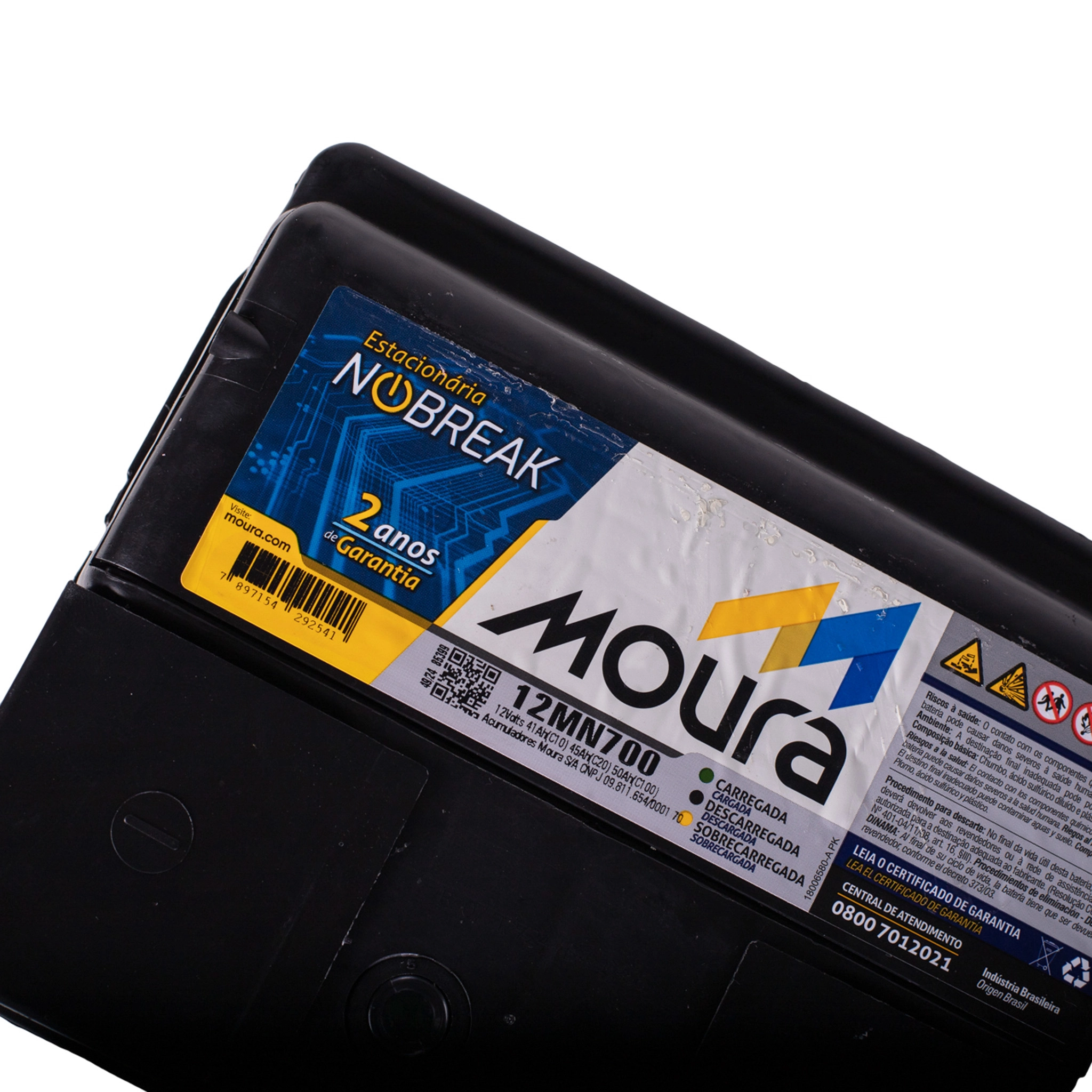 Bateria Estacionária Moura 12MN700 12V 45Ah