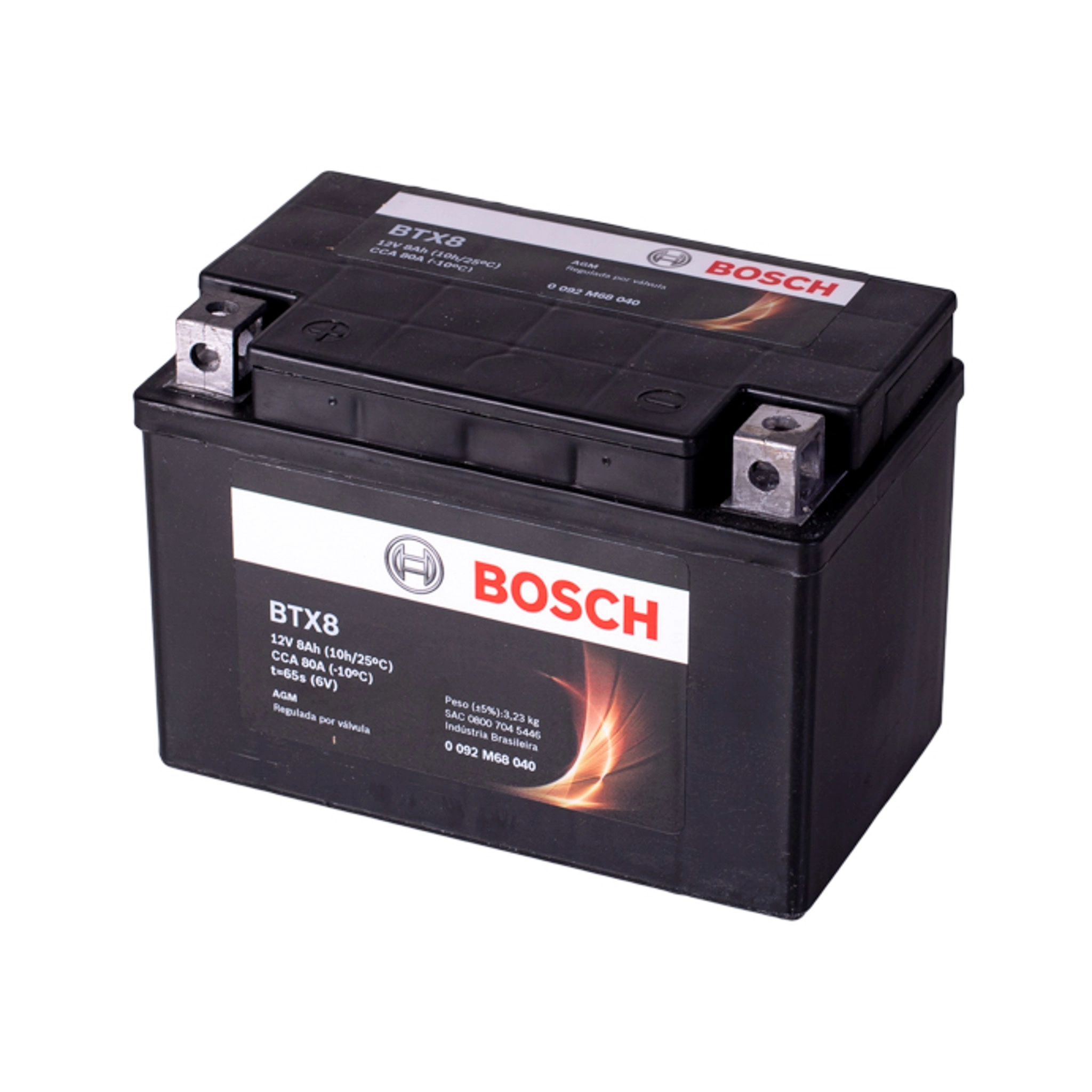 Bateria Moto Bosch BTX8 BS 12V 8Ah