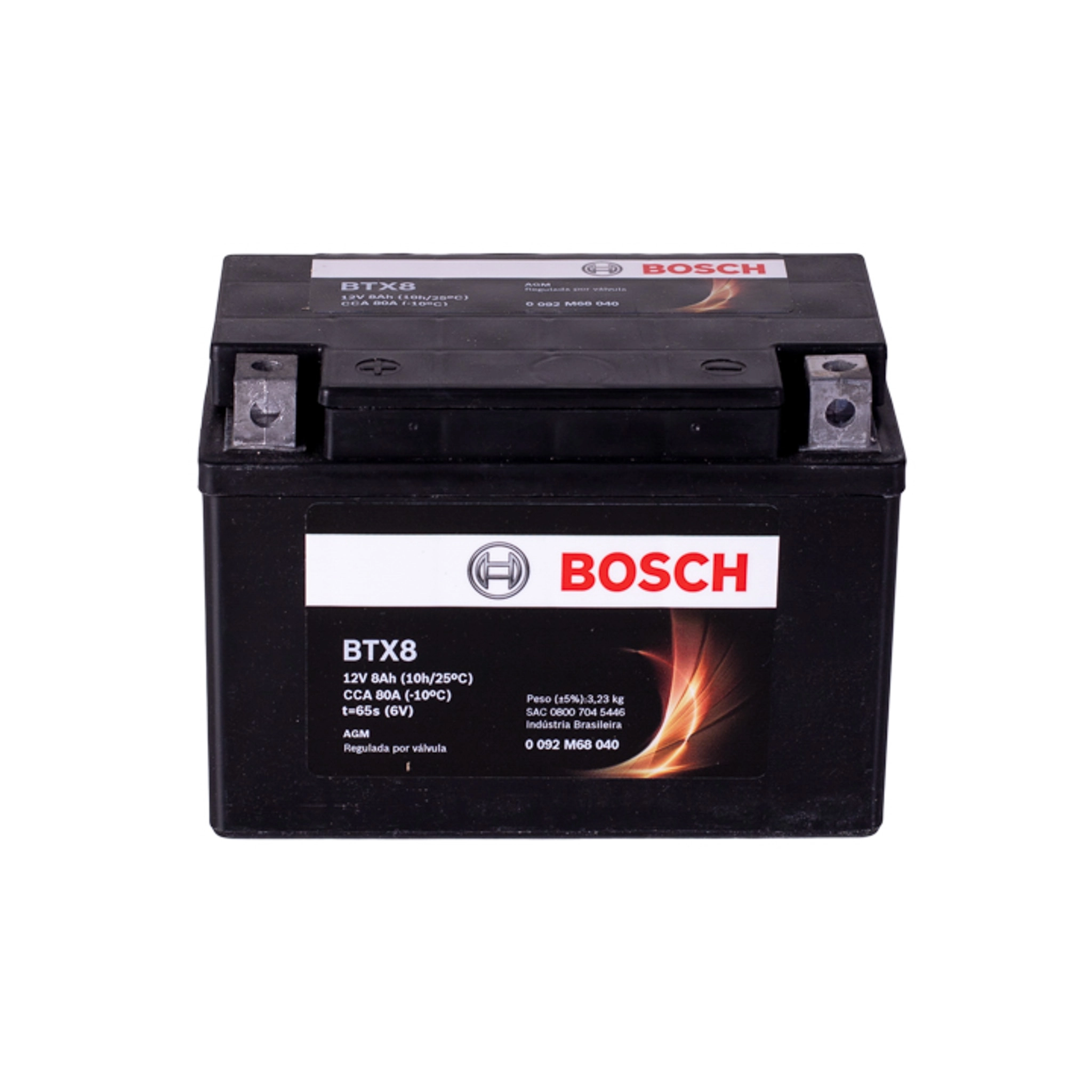 Bateria Moto Bosch BTX8 BS 12V 8Ah