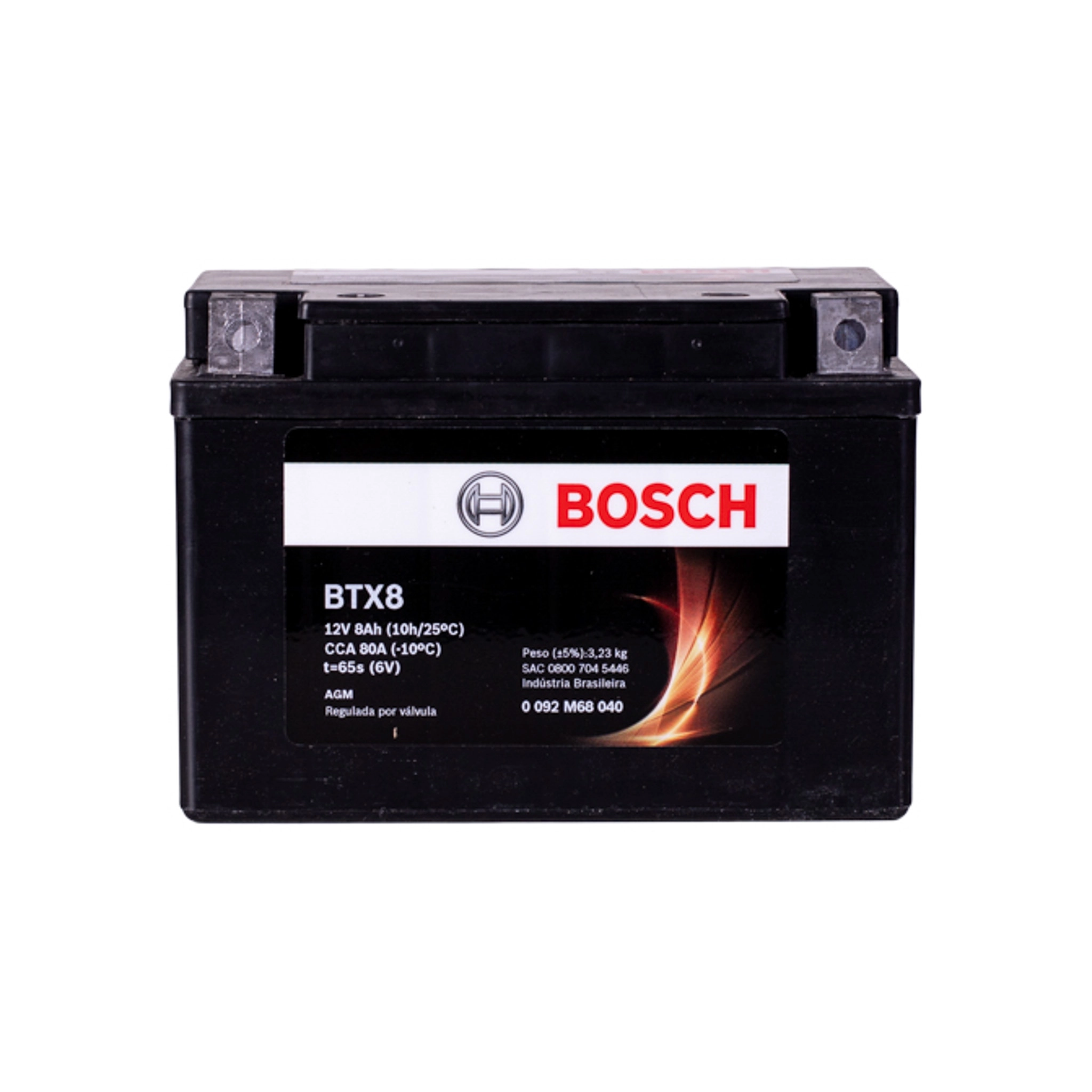 Bateria Moto Bosch BTX8 BS 12V 8Ah