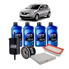 Kit Troca de Óleo Renault Sandero 1.0 12V Motor Flex 3 cilindros 2017 a 2025