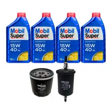 Kit Troca de Óleo 15W40 MOBIL + MULTI2