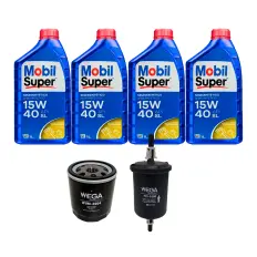 Kit Troca de Óleo 15W40 MOBIL + MULTI4