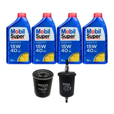 Kit Troca de Óleo 15W40 MOBIL + MULTI5