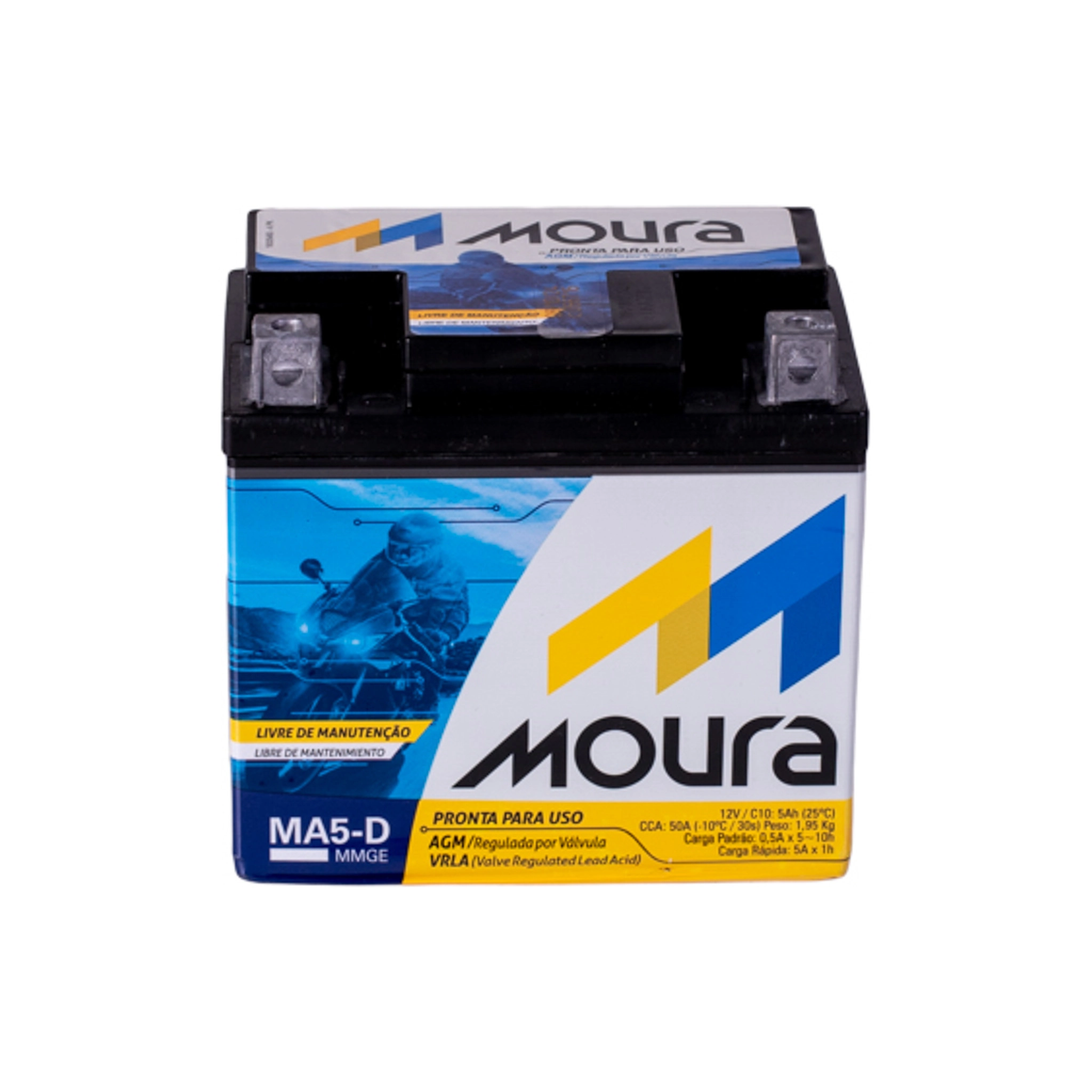 Bateria Moto Moura MA5-D 12V 5Ah