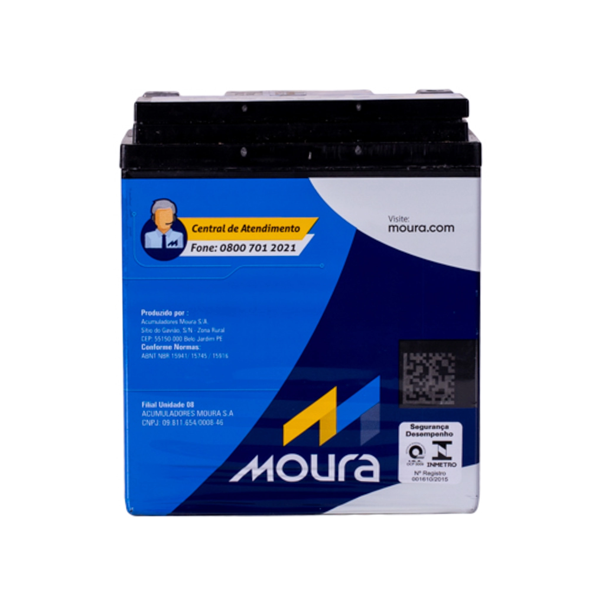 Bateria Moto Moura MA6-D 12V 6Ah