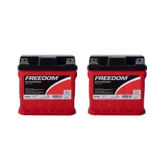 Kit 2x Bateria Estacionária Freedom DF500 12V 36Ah