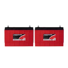 Kit 2x Bateria Estacionária Freedom DF1500 12V 80Ah