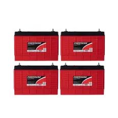 Kit 4x Bateria Estacionária Freedom DF1500 12V 80Ah