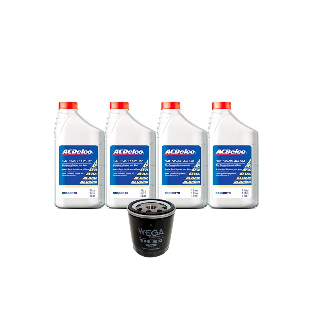 Kit Troca de Óleo ACDelco 5w30 + Filtro