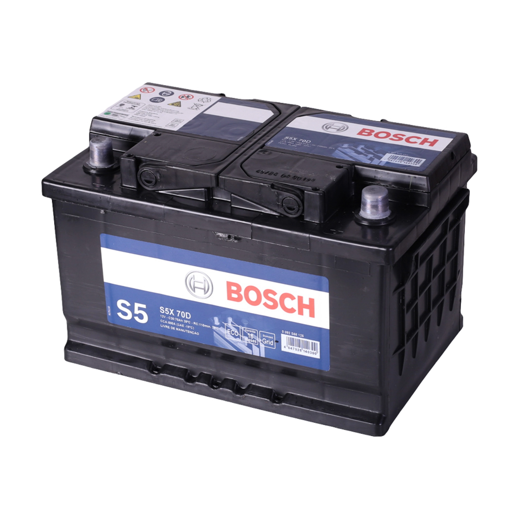 Bateria Automotiva Bosch S5X 070D 12V 70Ah