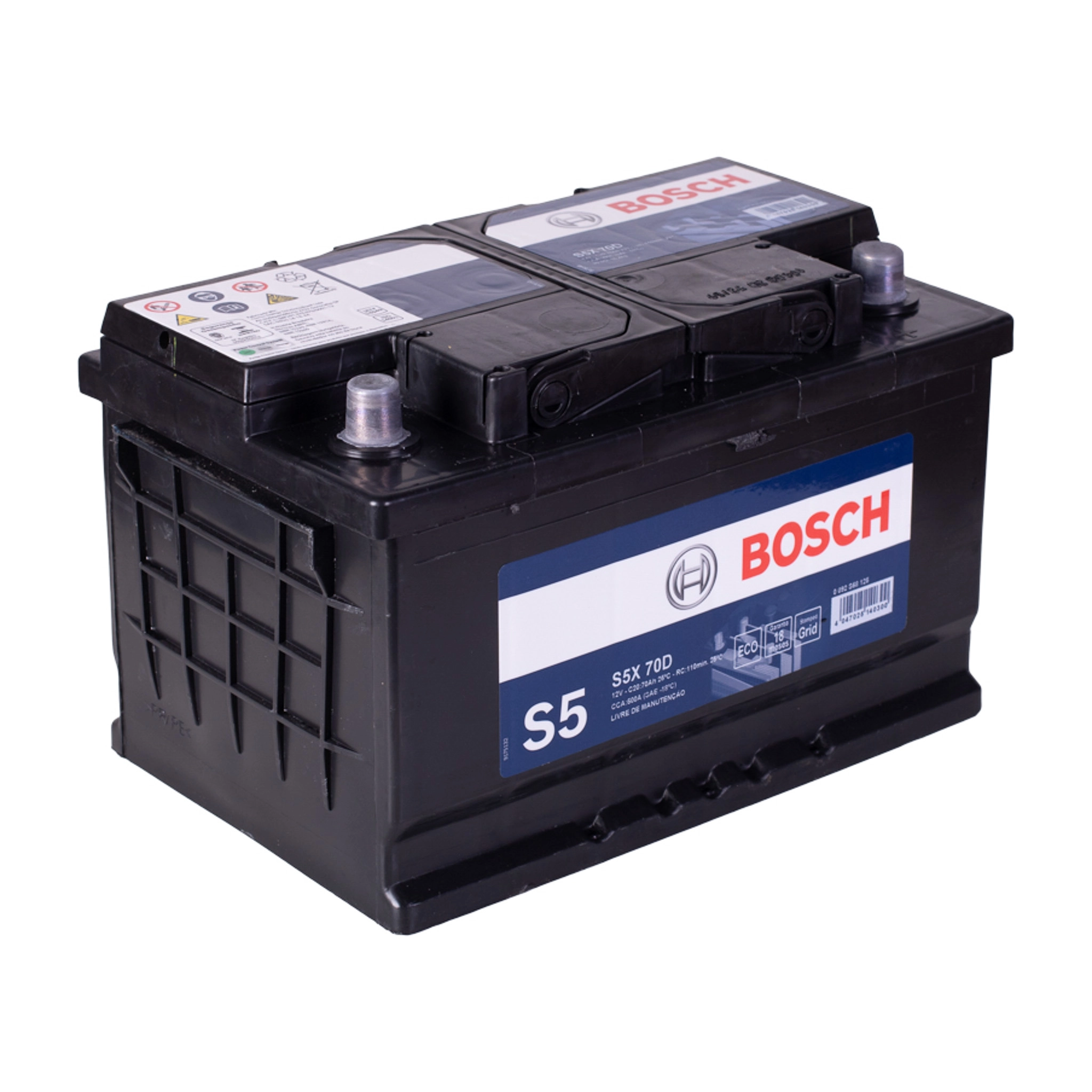 Bateria Automotiva Bosch S5X 070D 12V 70Ah