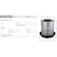 FILTRO WAP104 LX0776 SAP9604 0030949604 MBB ATEGO AXOR II