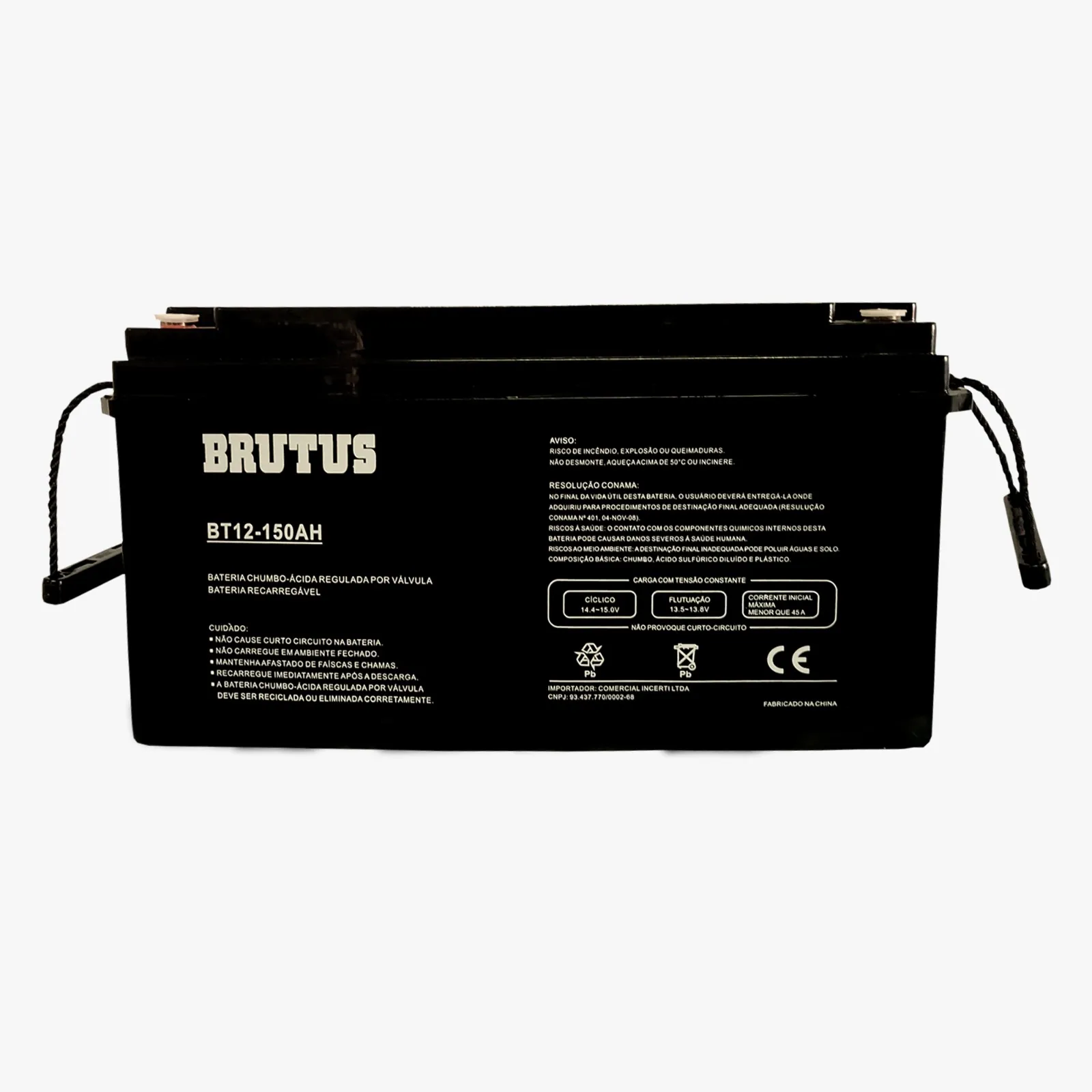 Bateria Estacionária VRLA Brutus BT12-150 12V 150Ah 