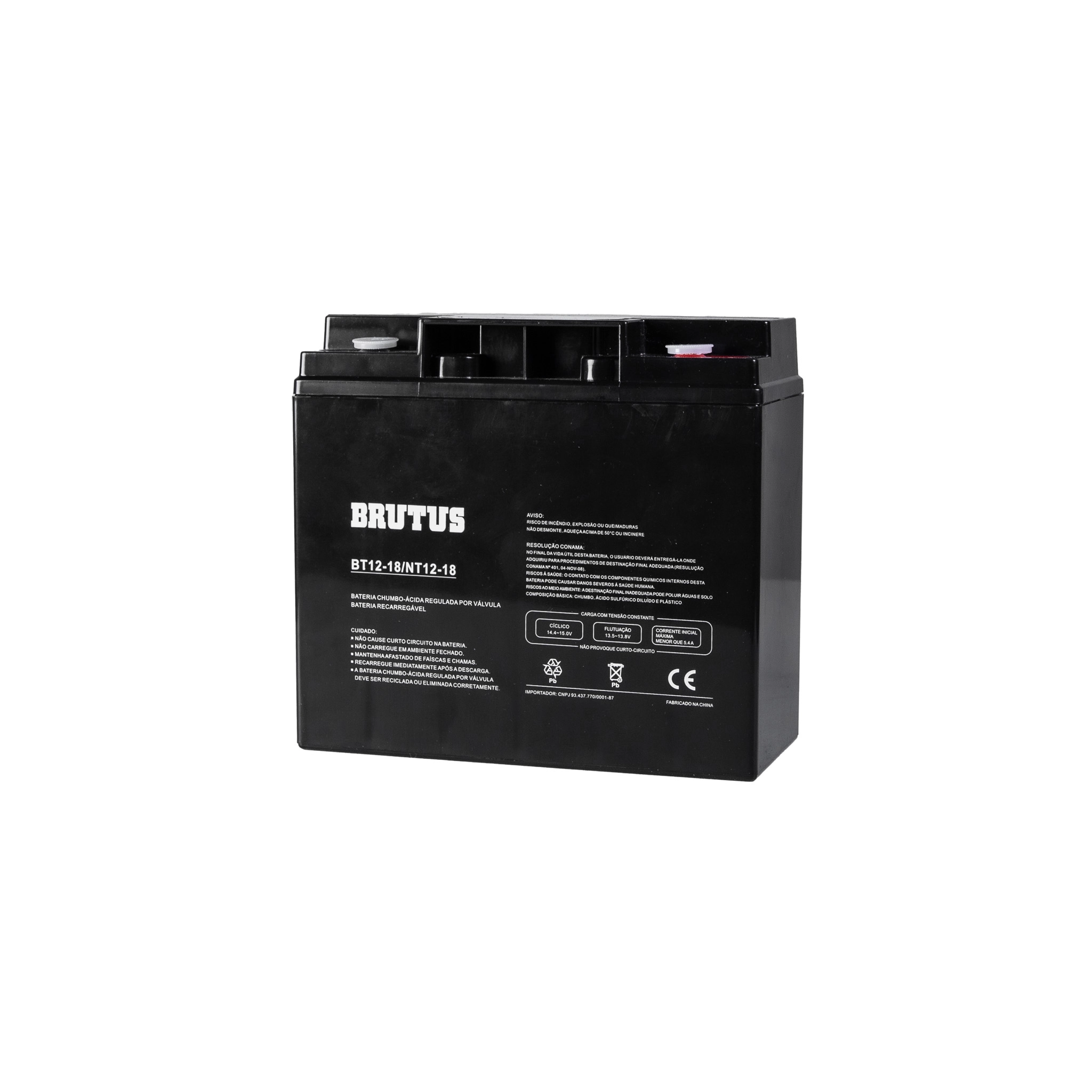 Bateria Estacionária VRLA Brutus BT12-18 12V 18Ah 