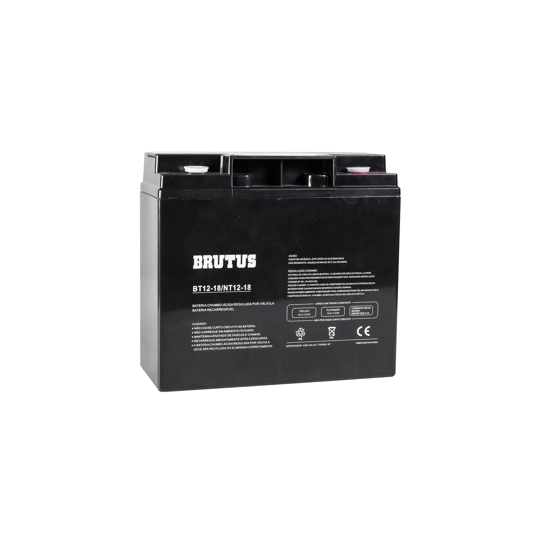 Bateria Estacionária VRLA Brutus BT12-18 12V 18Ah 