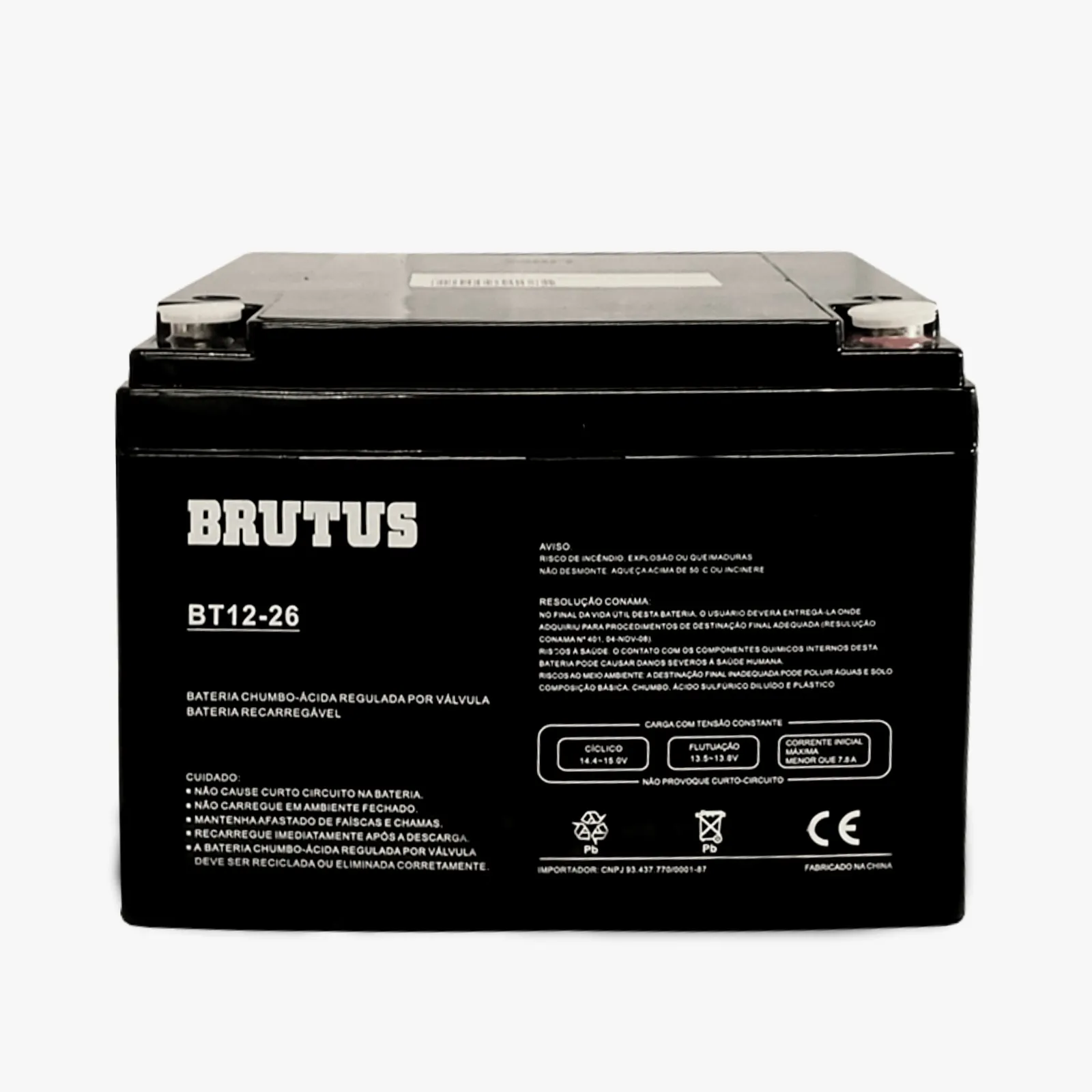 Bateria Estacionária VRLA Brutus BT12-26 12V 26Ah