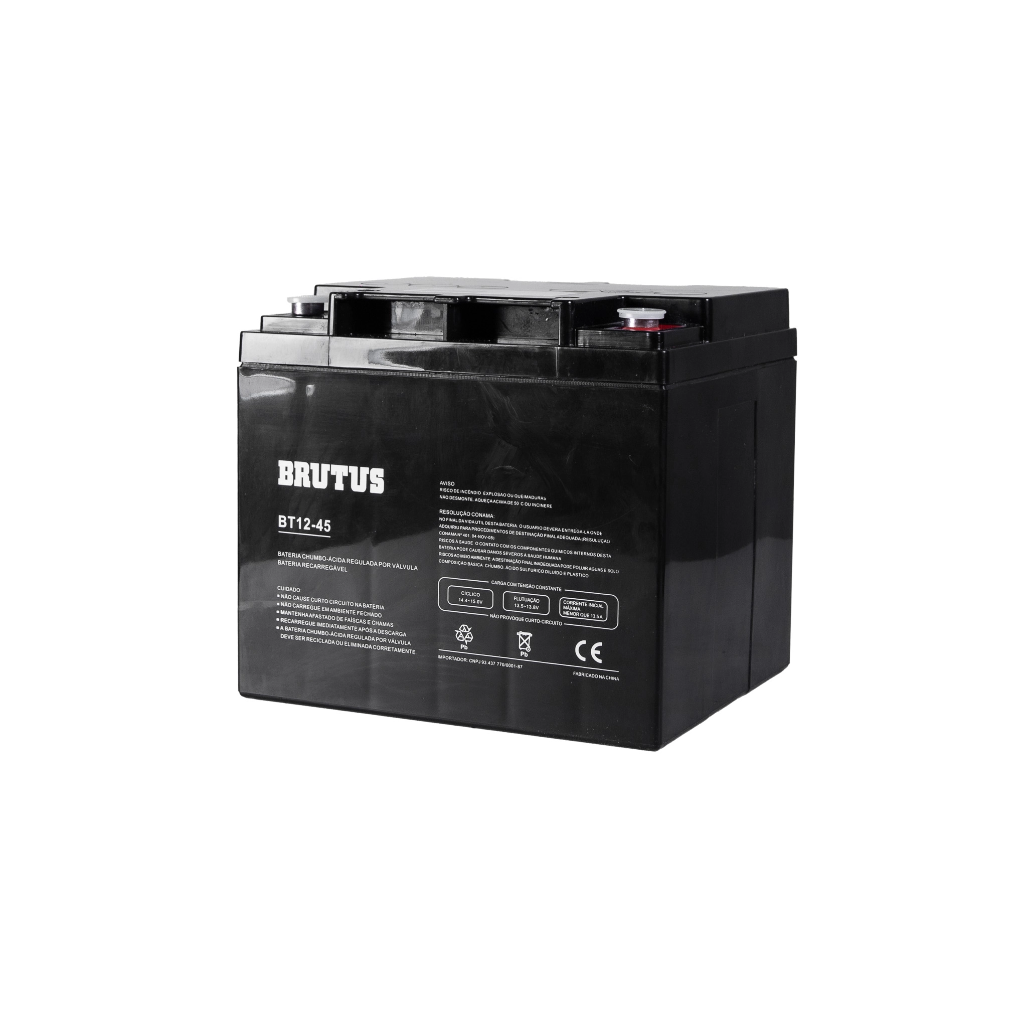 Bateria Estacionária VRLA Brutus BT12-45 12V 45Ah