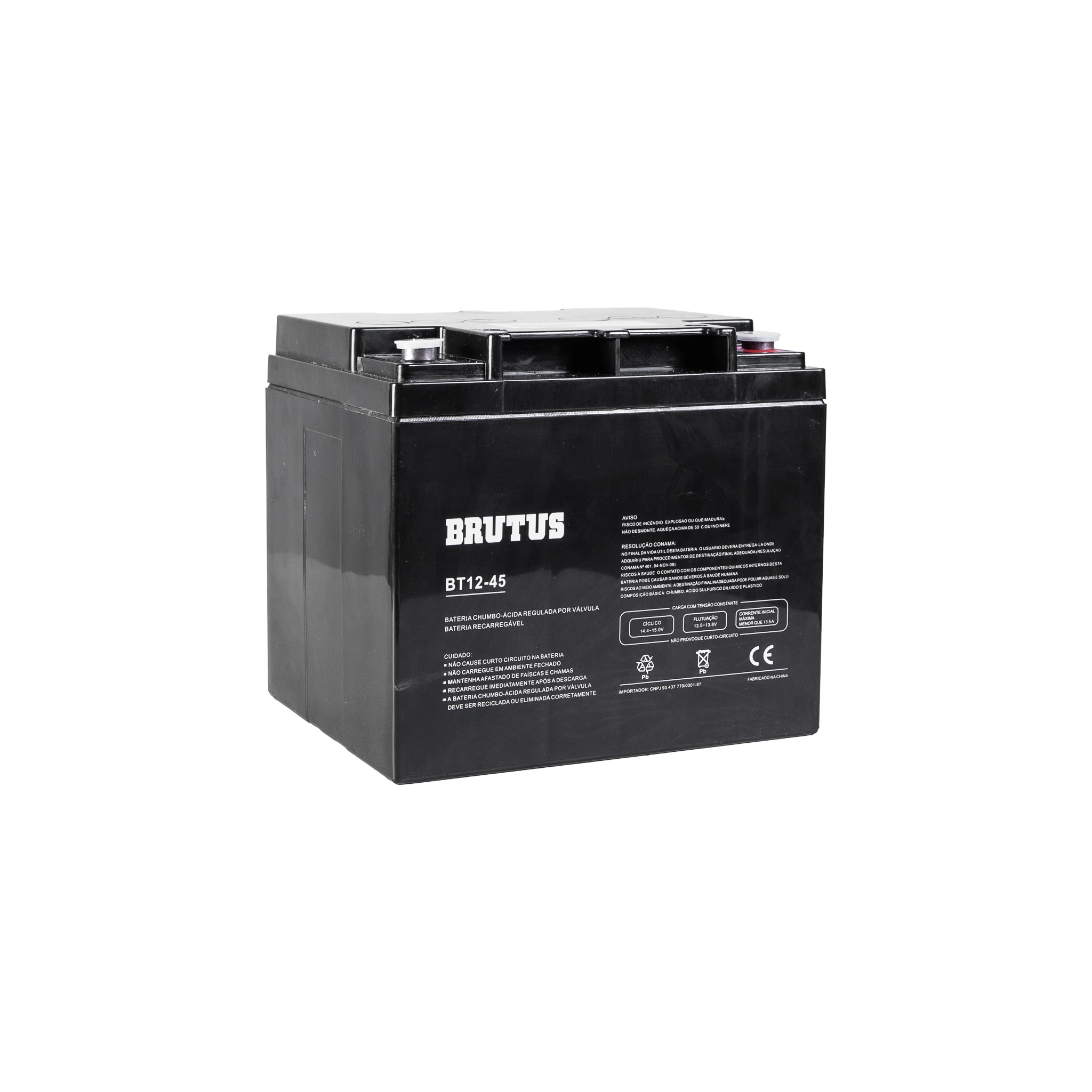 Bateria Estacionária VRLA Brutus BT12-45 12V 45Ah
