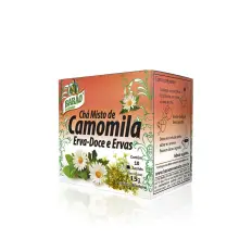 CHÁ CAMOMILA, ERVA DOCE E ERVAS BARÃO 15g