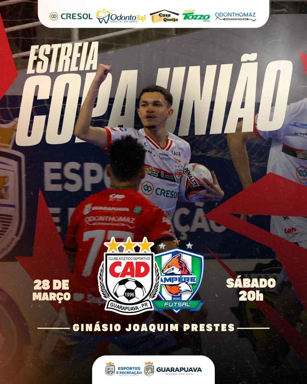 CAD X AMPÉRE - 1 RODADA COPA UNIÃO 