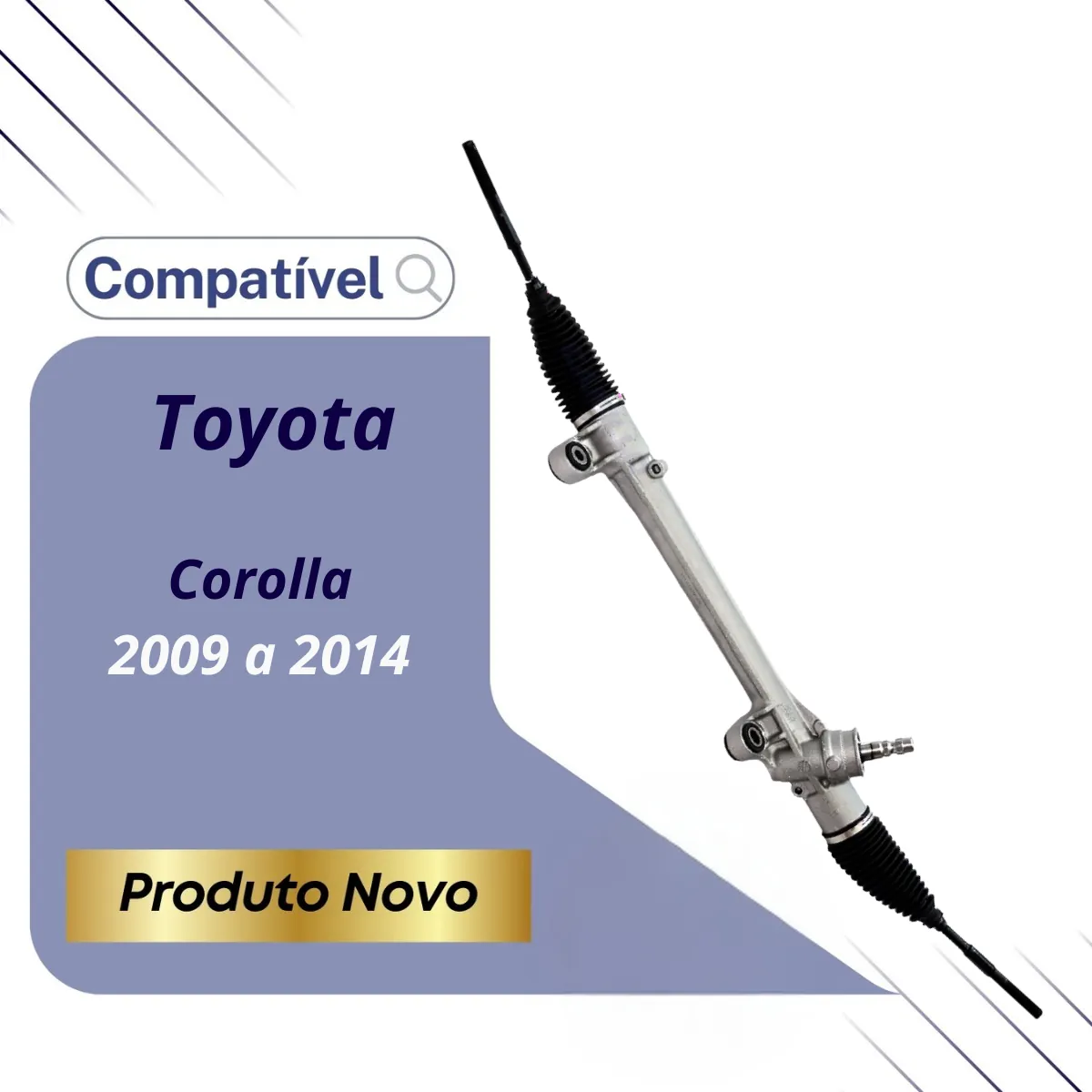 Caixa Setor De Direção Mecânica-Elétrica Corolla 2009 a 2014
