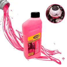 Aditivo Radiador Solução Arrefecedora Diluida Pronto Para Uso Linha Leve Cor Rosa 1l Base Glicol / Inibidores Organicos