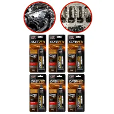 6 Silicone Cola Junta Alta Temperatura Orbived 50g Preto Orbi
