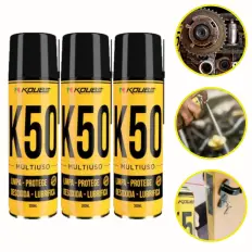 3 Óleos Desengripante Lubrificante Multiuso K50 300 Ml Koube