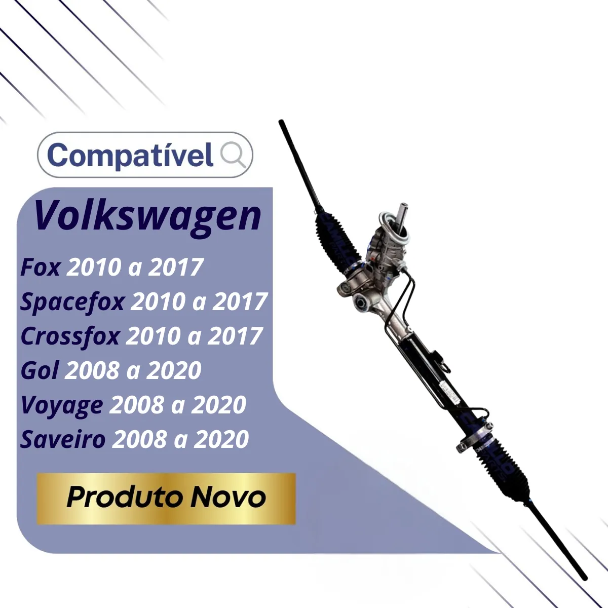 Caixa Setor De Direção Hidráulica Vw Gol Saveiro Voyage Fox