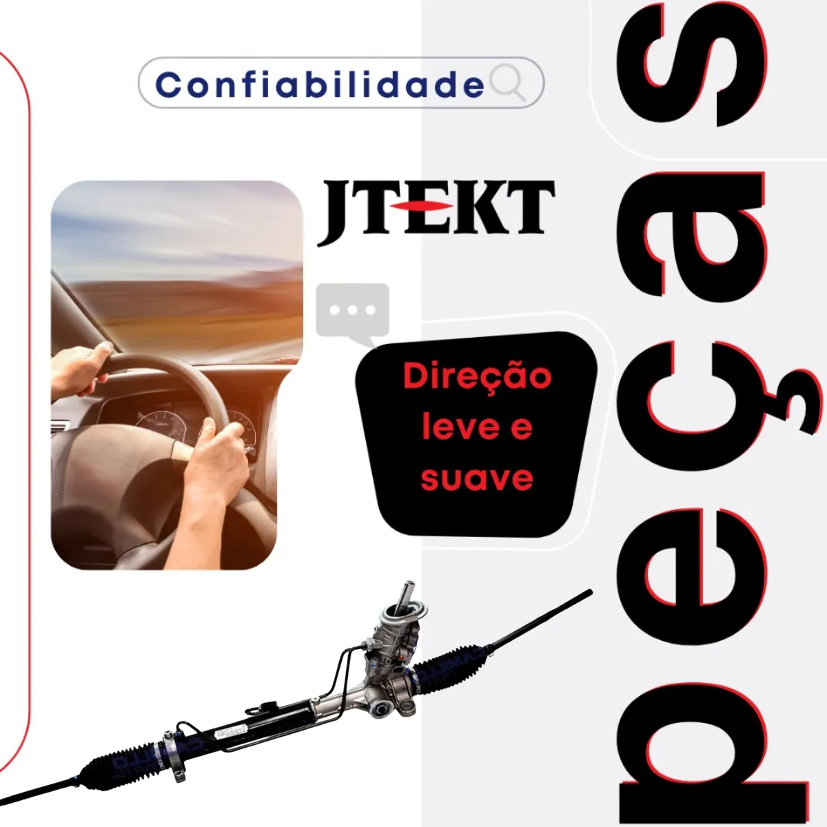 Caixa Setor De Direção Hidráulica Vw Gol Saveiro Voyage Fox