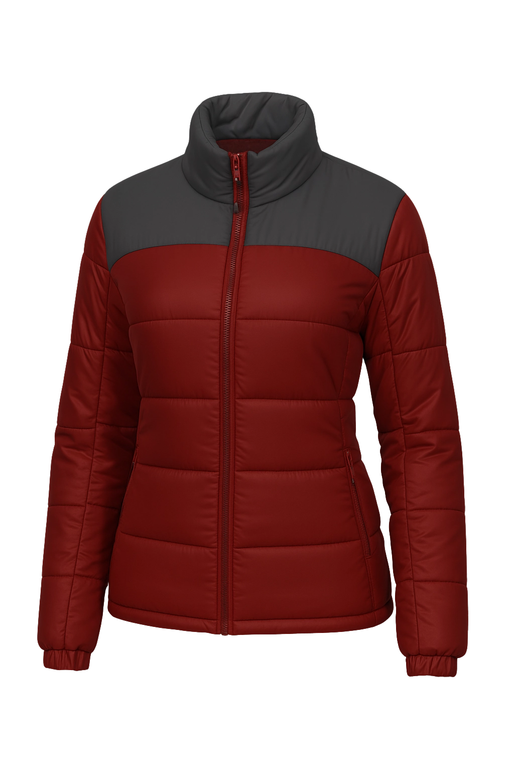 Parka feminino forrado e acolchoado