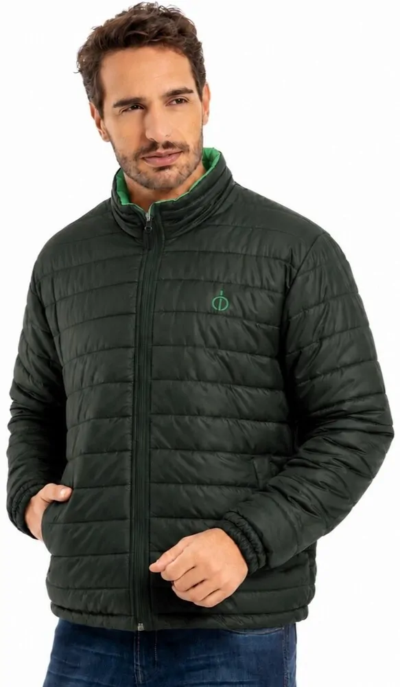 Parka masculino forrado e acolchoado