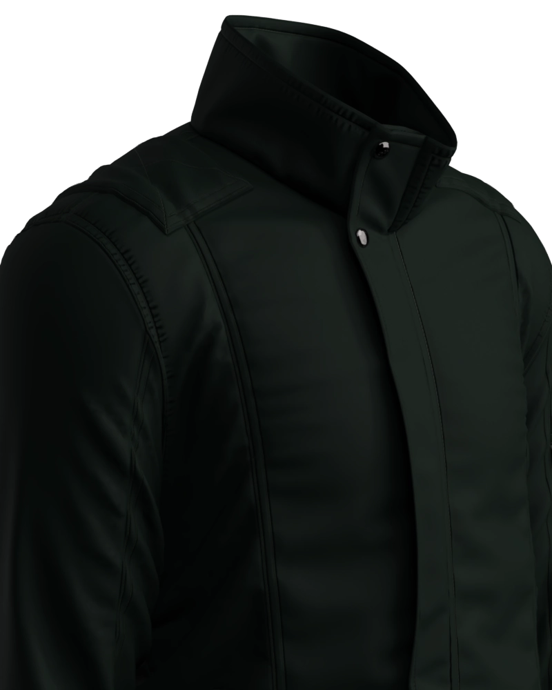 Jaqueta masculina forrada e acolchoada