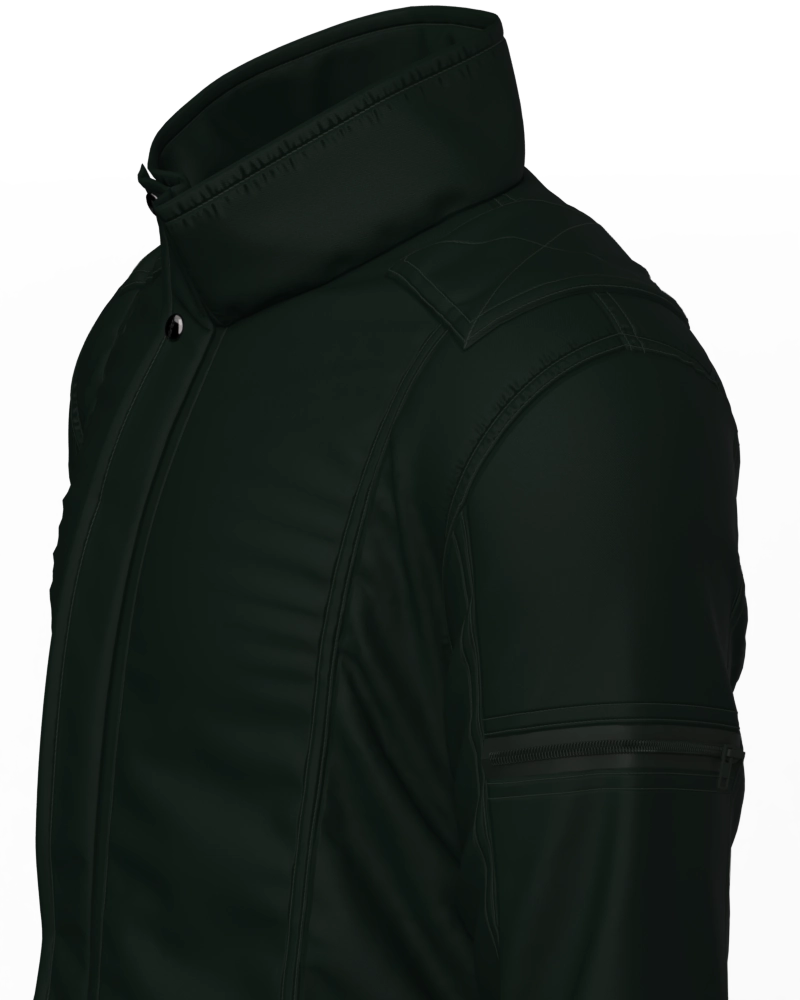 Jaqueta masculina forrada e acolchoada