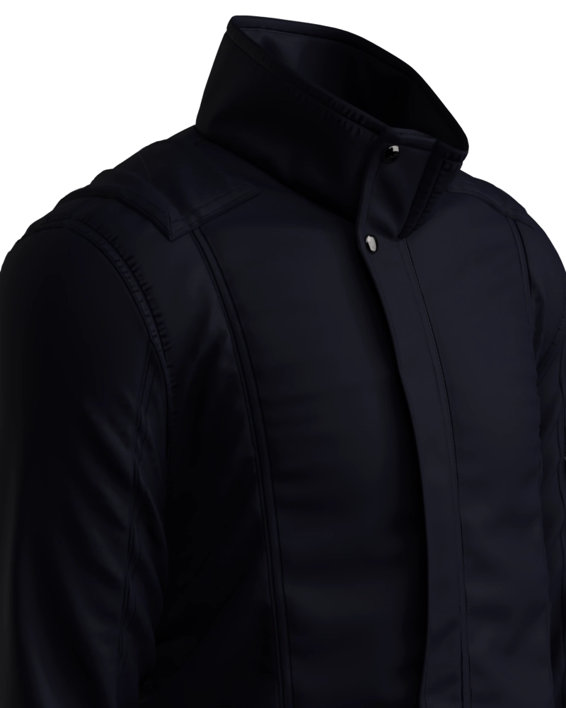 Jaqueta masculina forrada e acolchoada