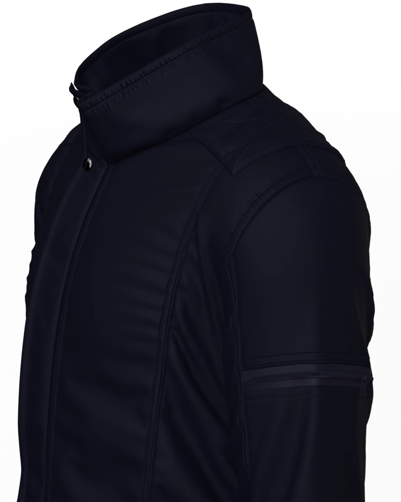 Jaqueta masculina forrada e acolchoada