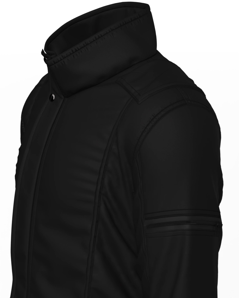 Jaqueta masculina forrada e acolchoada