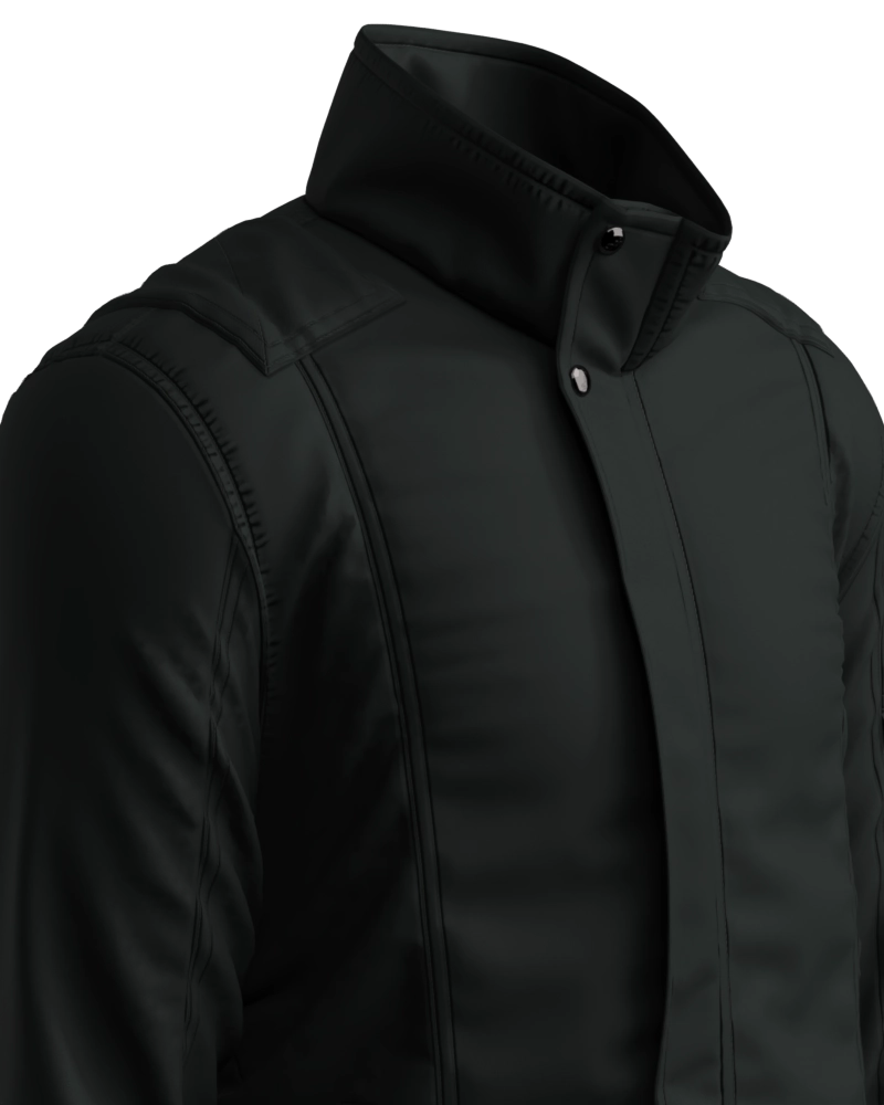 Jaqueta masculina forrada e acolchoada